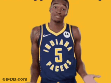 Indiana Pacers Basketball Player Standing GIF