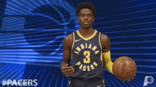 Indiana Pacers Mascot On Basketball Court GIF