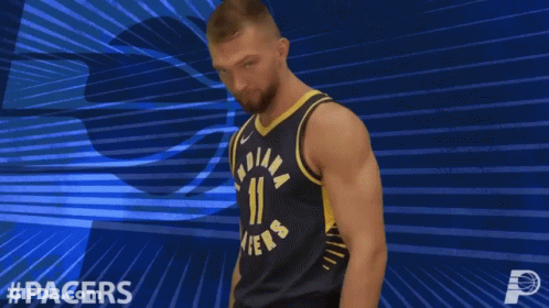 Indiana Pacers Player Holding Canadian Flag GIF