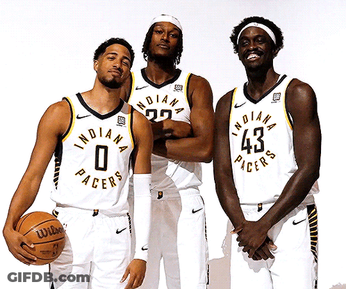 Indiana Pacers Players Posing GIF