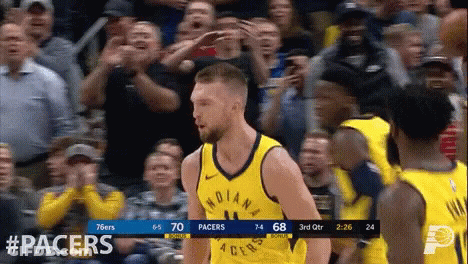 Indiana Pacers Vs 76Ers Basketball Game GIF