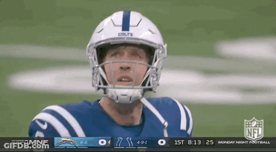 Indianapolis Colts Nick Foles Gazing Upward GIF