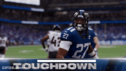 Indianapolis Colts Player Number 12 Throws Football GIF