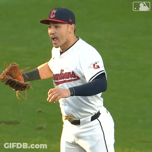 Indians Baseball Player Yelling GIF