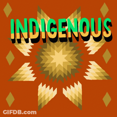 Indigenous Peoples Day Geometric Poster GIF