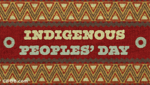 Indigenous Peoples Day Knitted Background GIF