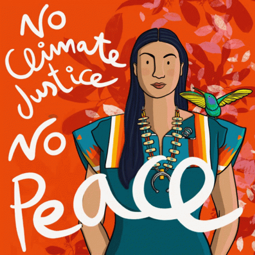 Indigenous Woman Campaign Climate Change Justice GIF
