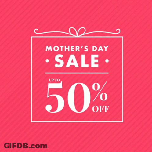 Indique Hair Mother's Day Sale Sign GIF