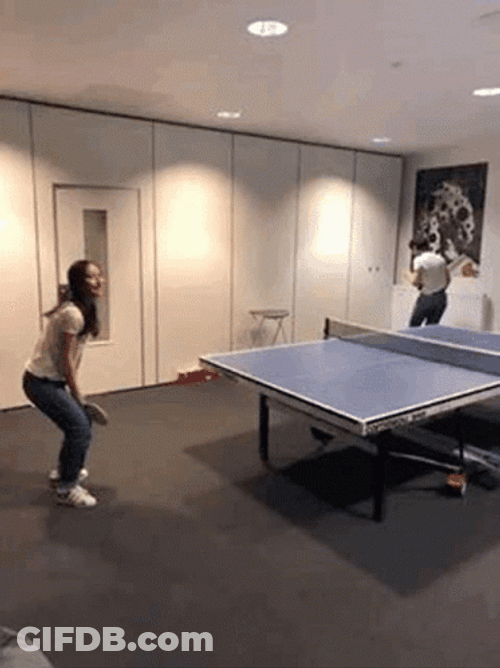 Indoor Set Up Ping Pong GIF