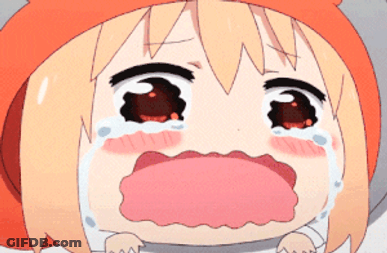 Indoor Umaru Doma Anime Cry GIF
