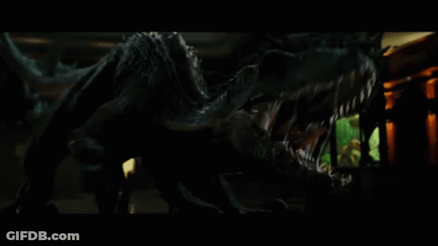 Indoraptor Big Wide Mouth Sharp Teeth GIF