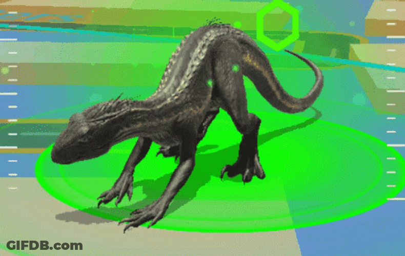 Indoraptor Has Green Aura GIF