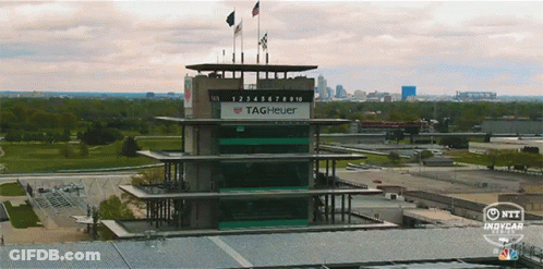 IndyCar Race Track Aerial View GIF