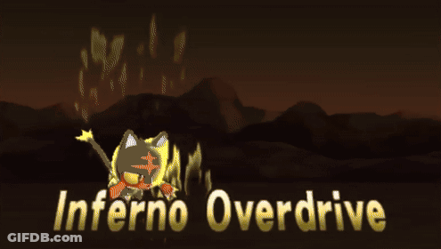 Inferno Overdrive Poster Fire From Sky GIF