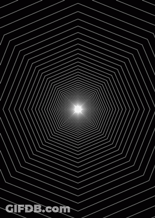 Infinite Digital Hex Optical Illusions GIF