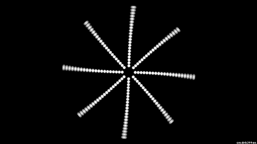 Infinite Loop Abstract Dotted Shape Design GIF