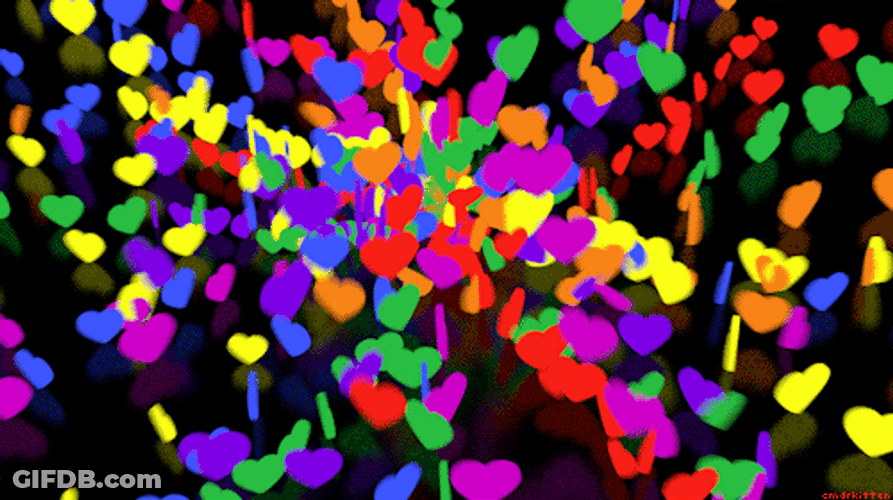 Infinite Loop Hearts GIF