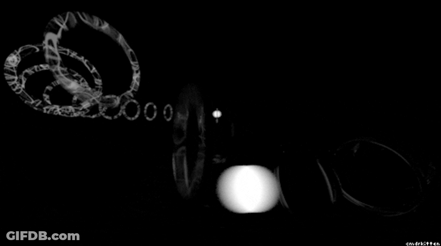 Infinite Loop Smoke Rings GIF