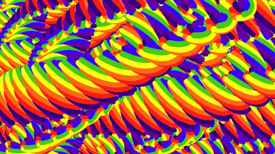 Infinite Loop Trippy Wave Purple GIF