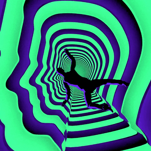 Infinite Man Dropping Animation GIF