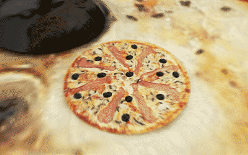 Infinite Pizza Loop GIF