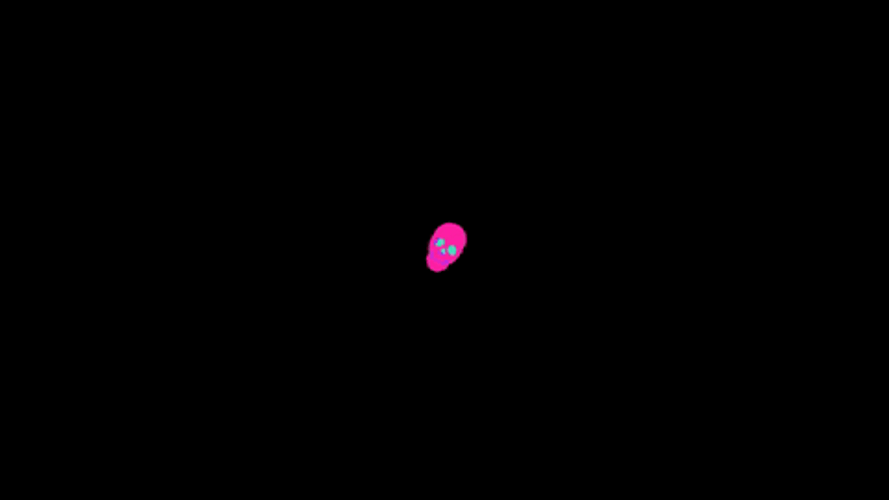Infinite Retro Skull Animation GIF