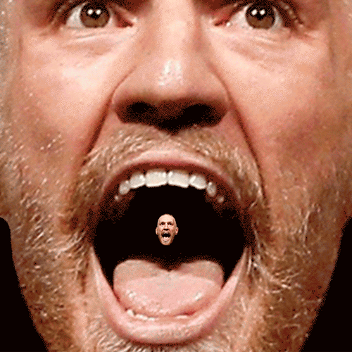Infinite Screaming Guy Mouth GIF