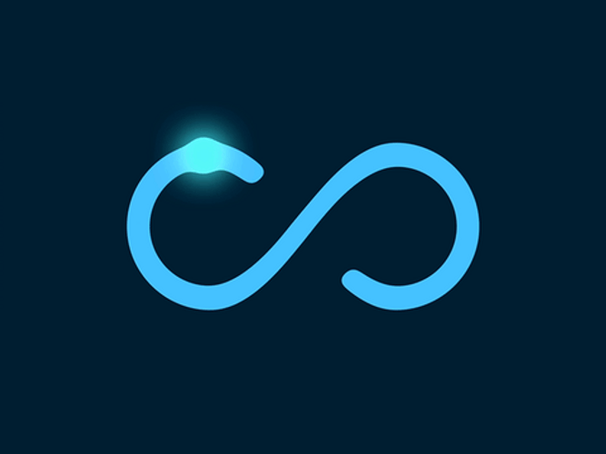 Infinite Symbol Loop Animation GIF