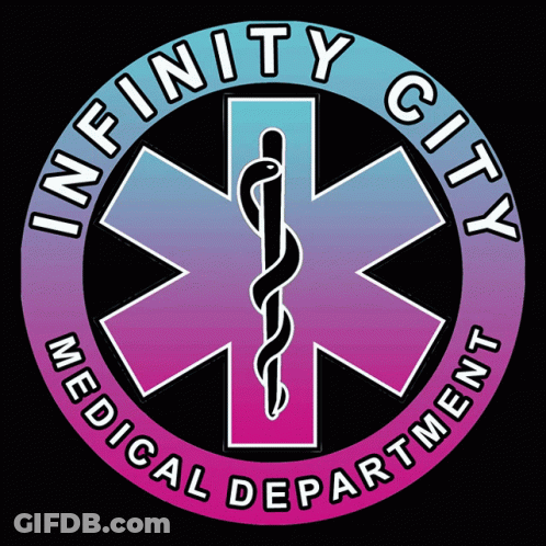 Infinity City Medical Department Logo GIF