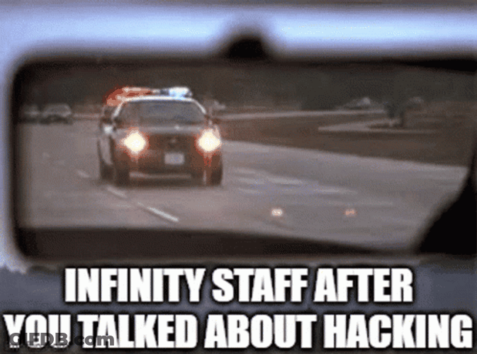 Infinity Staff After You Say Hacking Screen GIF