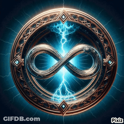 Infinity Symbol In Circle GIF