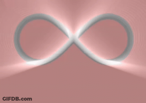 Infinity Symbol On Pink Background GIF