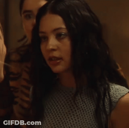Infuriated Maddy Perez Looking Around GIF