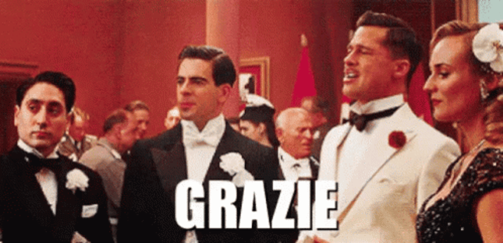 Inglourious Basterds Thank You GIF