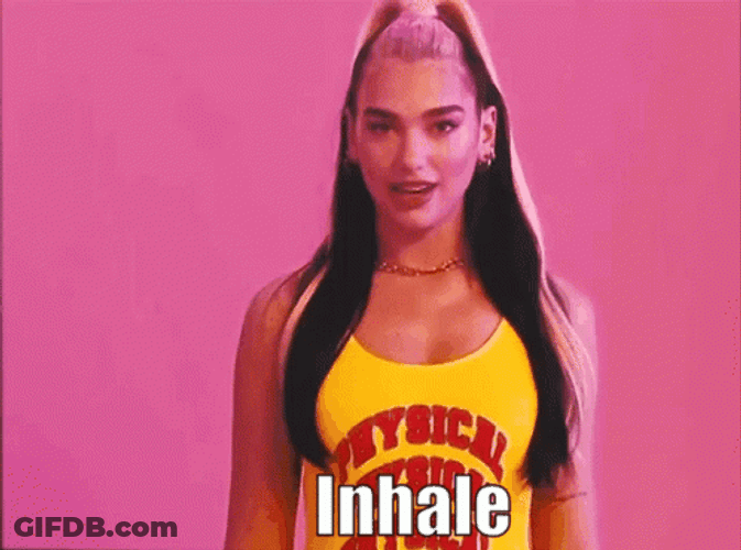 Inhale Exhale Physical Dua Lipa GIF