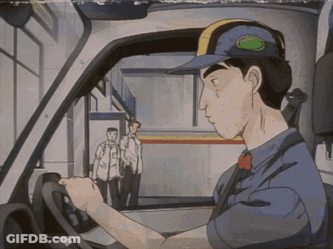 Initial D Bunta Fujiwara Driver's Seat GIF