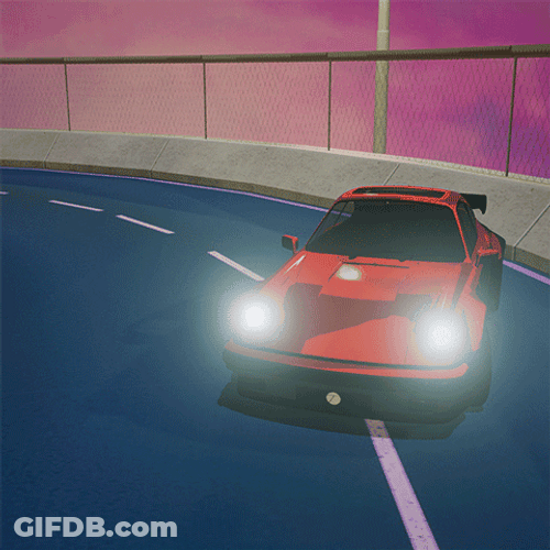 Initial D Drifting Car GIF