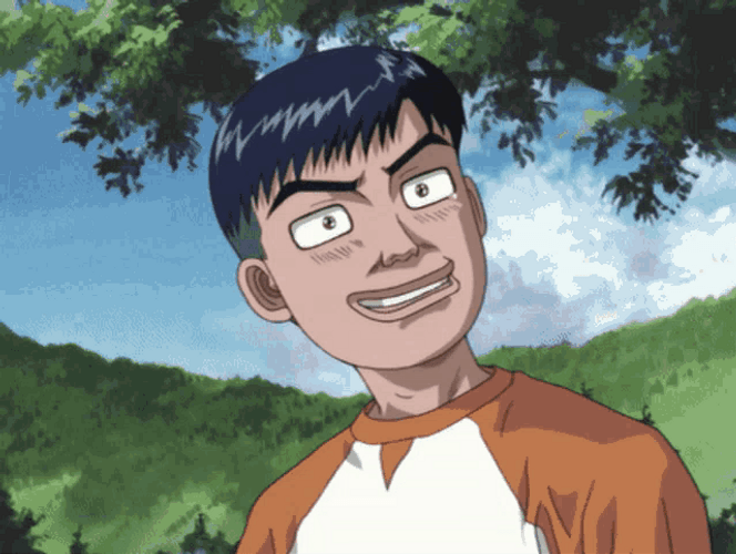 Initial D Itsuki Takeuchi Shocked Reaction GIF