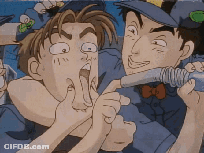 Initial D Itsuki Teasing Takumi GIF