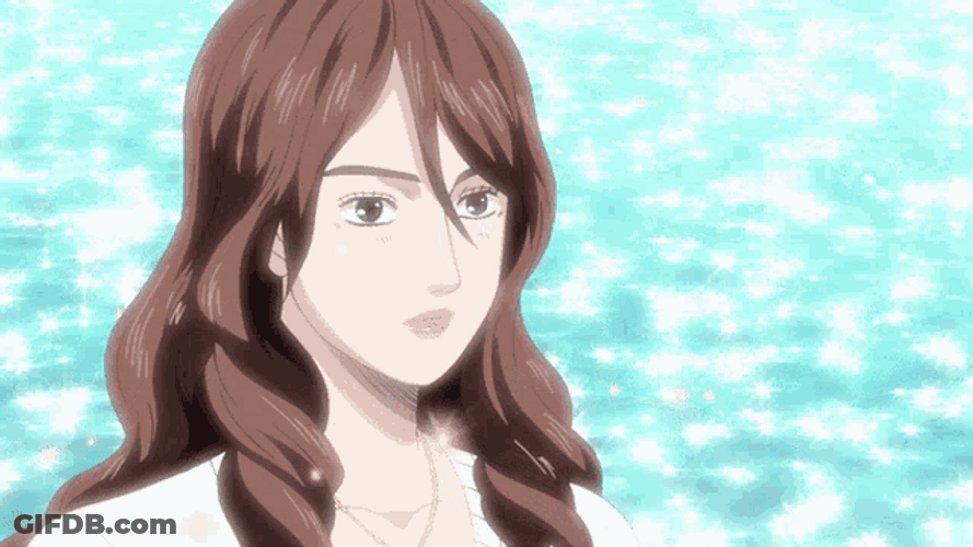 Initial D Kaori Looking Away GIF