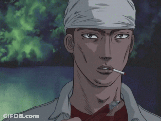 Initial D Kyouichi Sudoui Showing Weapon GIF