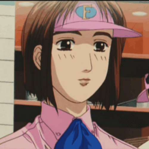 Initial D Natsuki Mogi Blinking GIF