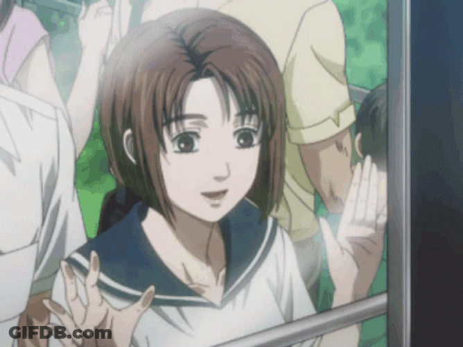 Initial D Natsuki Mogi Waving GIF