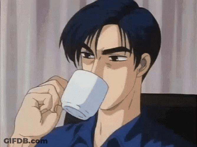 Initial D Ryosuke Takahashi Seriously Drink GIF