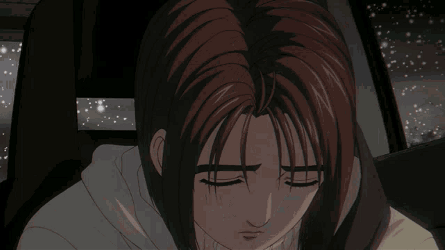 Initial D Sad Natsuki Mogi Driving GIF