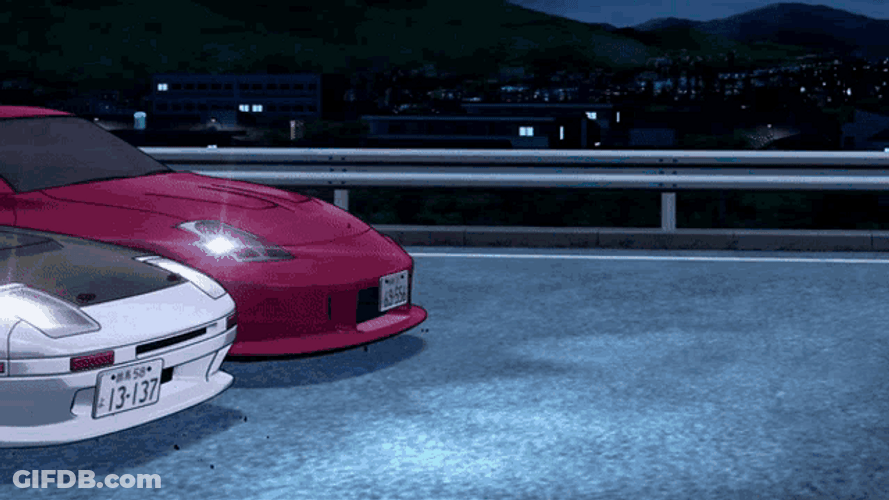 Initial D Traffic Cone GIF