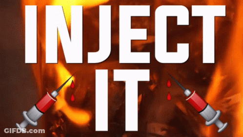 Inject It Poster With Syringes GIF