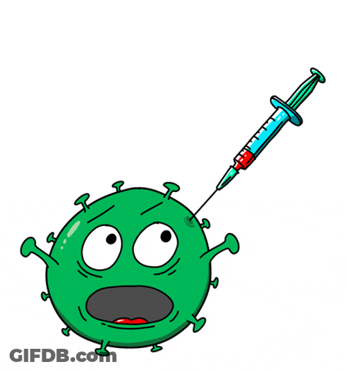 Injection Green Virus Cartoon GIF