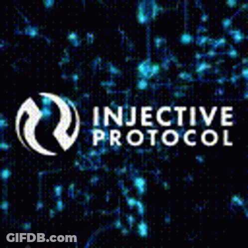 Injective Protocol Logo On Black Background GIF