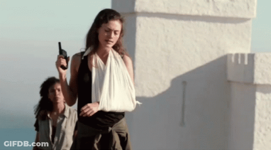 Injured Phoebe Tonkin GIF